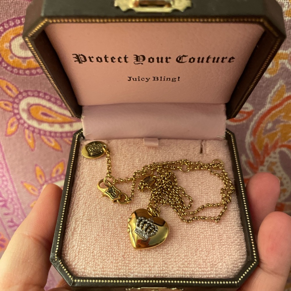 Vintage Juicy Couture Heart Locket Necklace